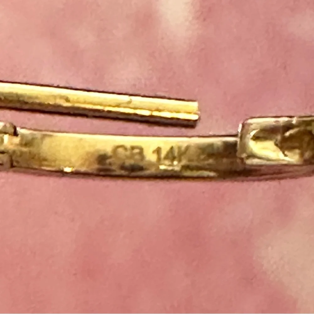 Catbird Fairy Light Black Diamond Hoops (Like-New; Gold/Black;14k) - Picture 5 of 13